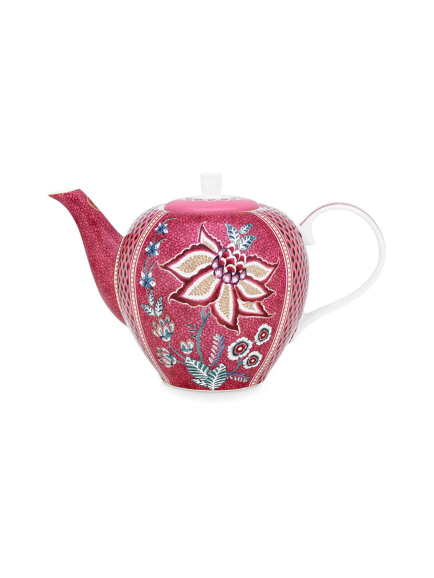 PIP STUDIO | Teekanne Large 1600ml Flower Festival Dark Pink | 